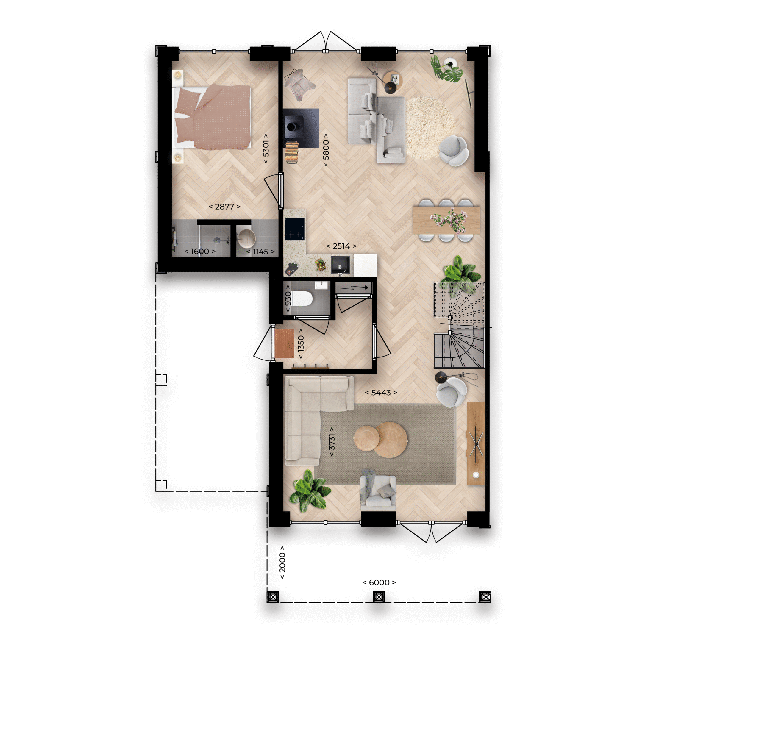 planhus Basis-1-slaapkamer