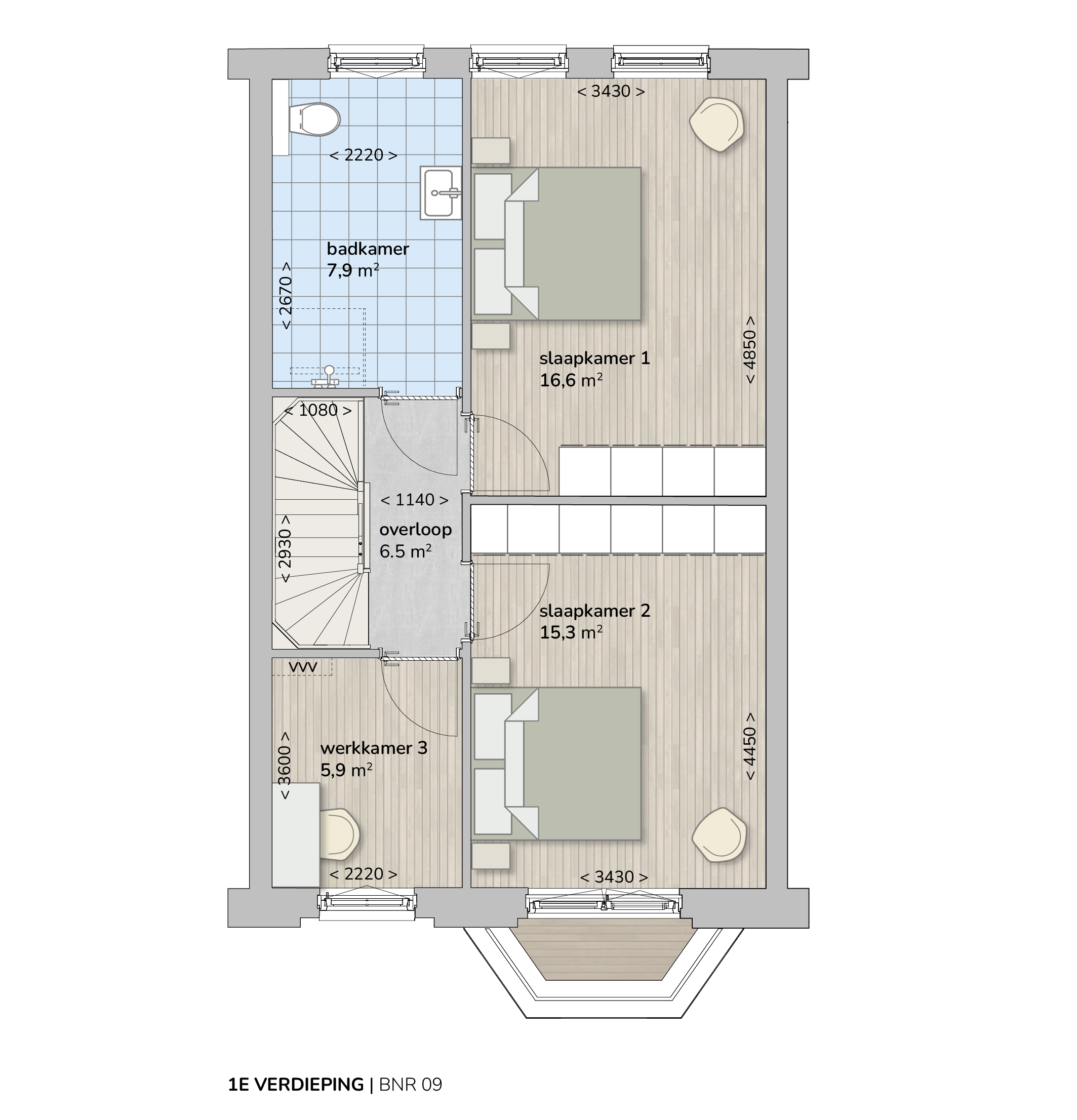 3 bnr-09 - 1e verdieping