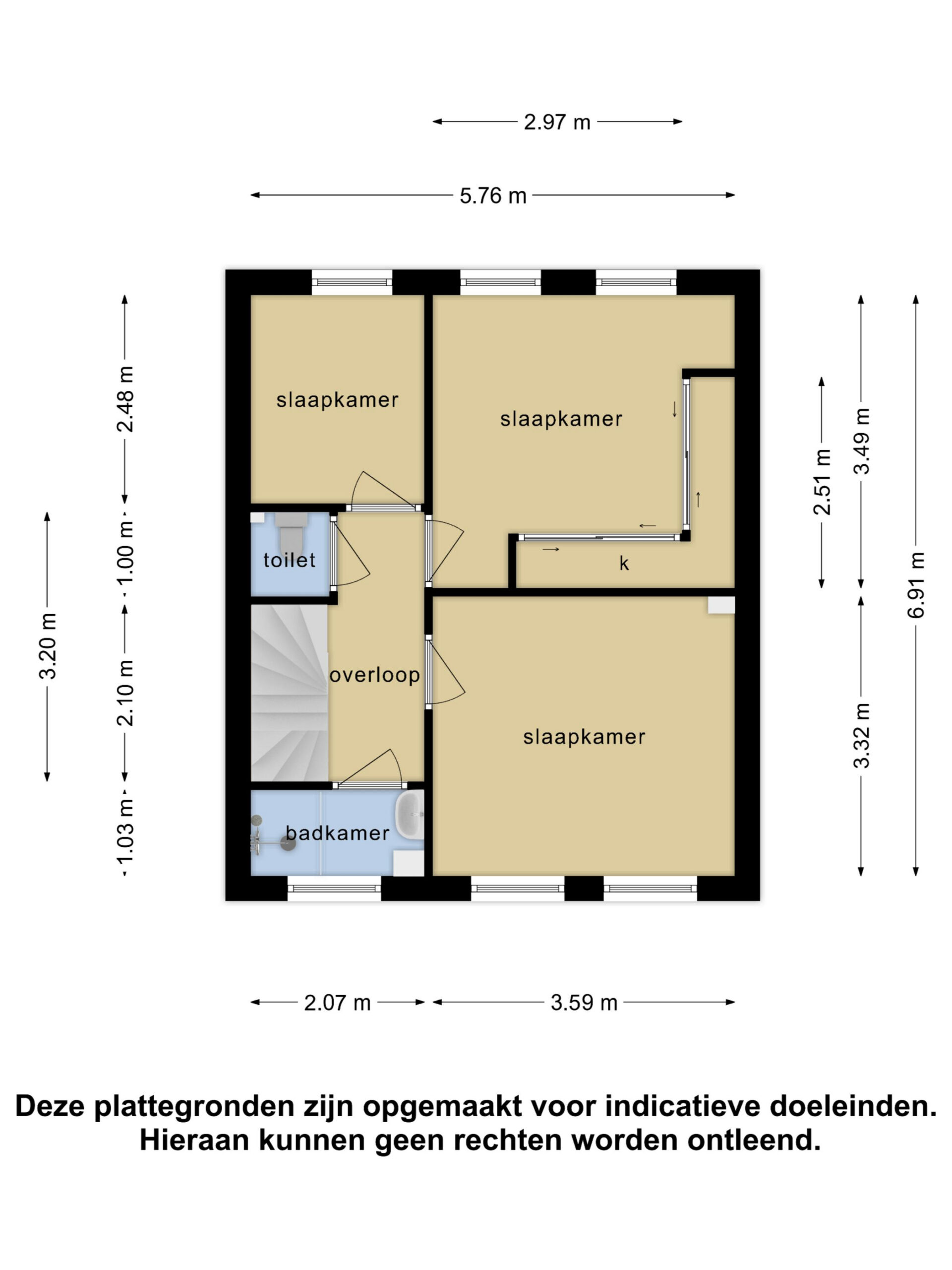 Nycle J. Haismastrjitte 7 - Plattegronden 2