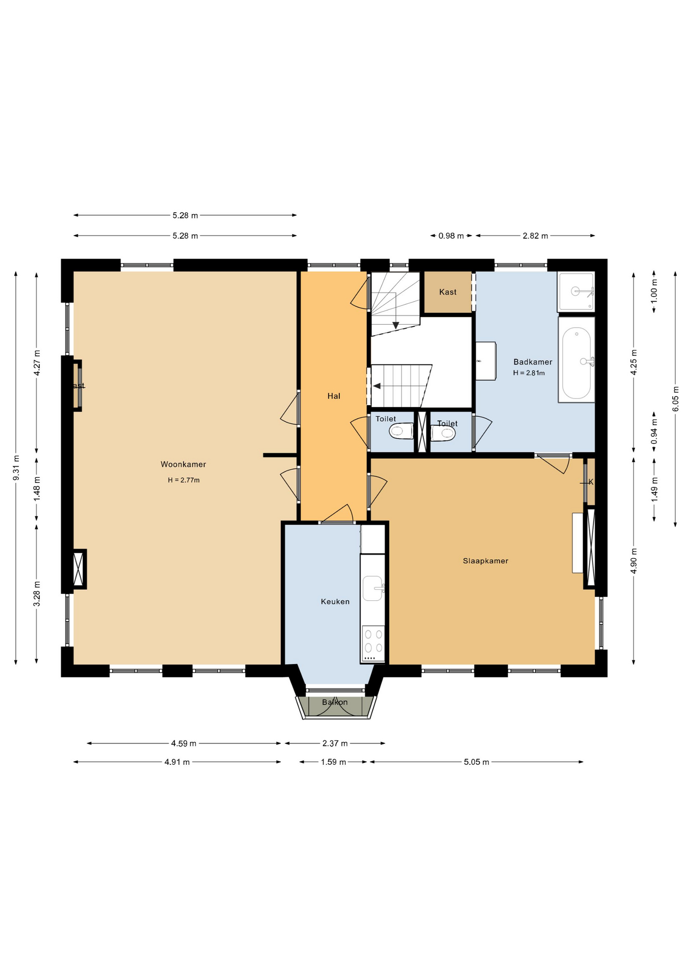 Dorpsstraat 50 - Plattegronden 3