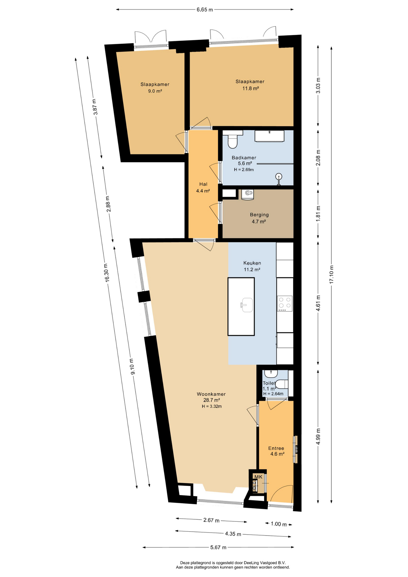 Bagijnestraat 68 - Plattegronden 1