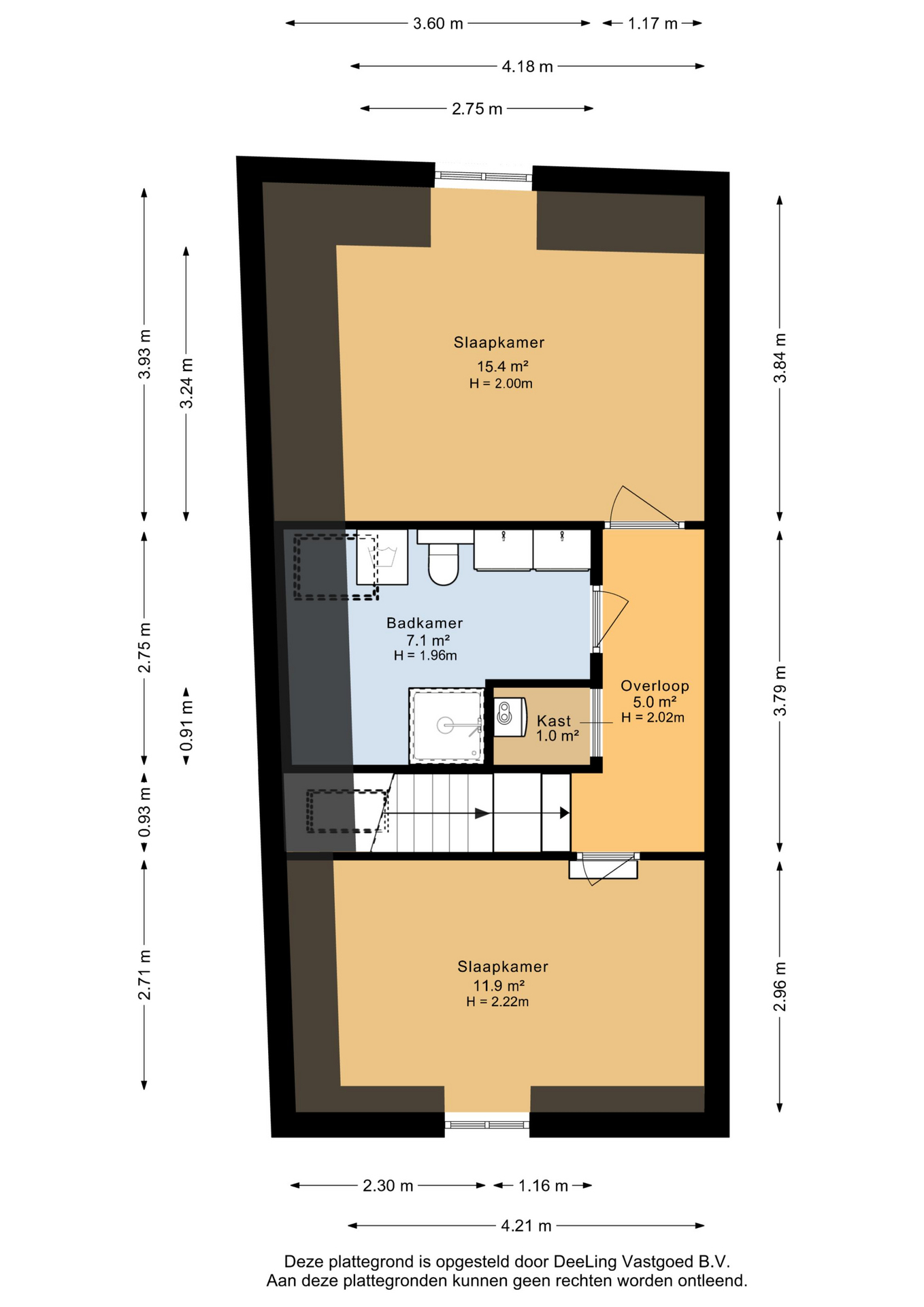 Oostergrachtswal 9 A - Plattegronden 3