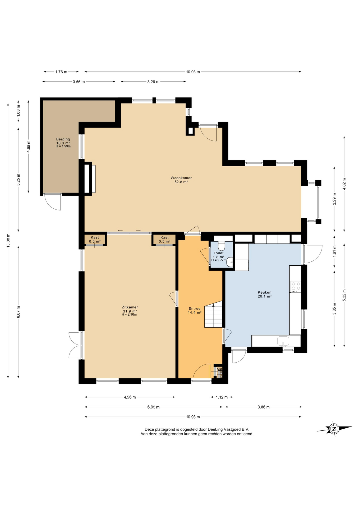 Koetshúsleane 2 - Plattegronden 1